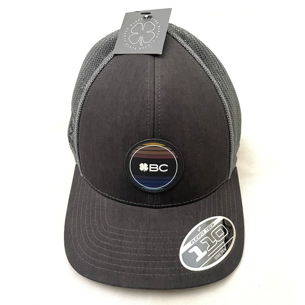 NEW‎ Black Clover Golf Horizon Logo Trucker Mesh Snapback Hat Black Adjustable
